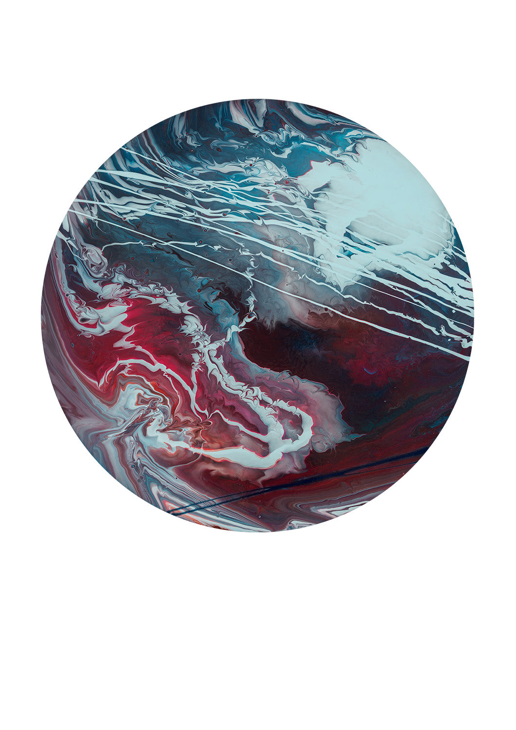 “4 Ursae Majoris b” – acrylic pouring fine art print
