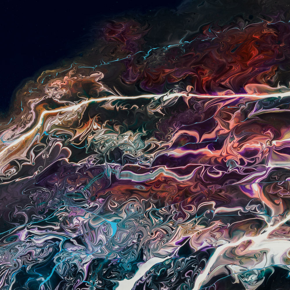 “HN Pegasi b” – acrylic pouring fine art print