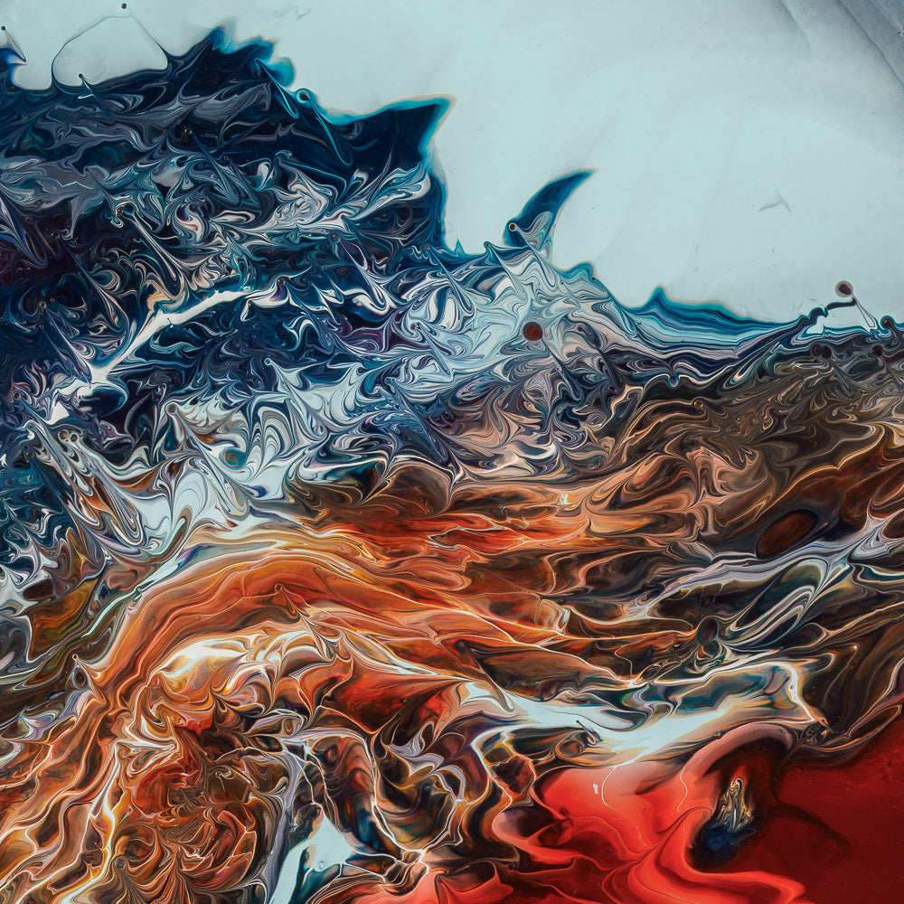 “Nu Octantis A b” – acrylic pouring fine art print