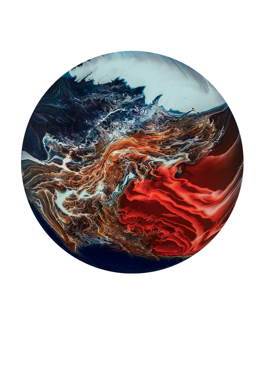 “Nu Octantis A b” – acrylic pouring fine art print