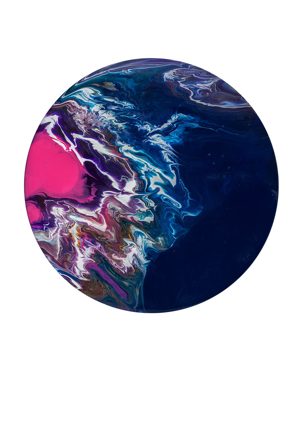 “51 Eridani b” – acrylic pouring fine art print