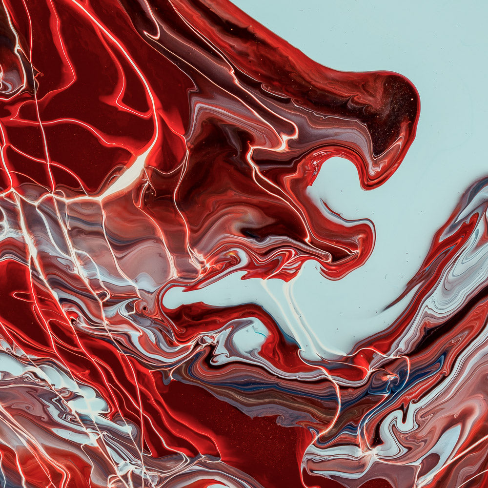 “Iota Draconis c” – acrylic pouring fine art print