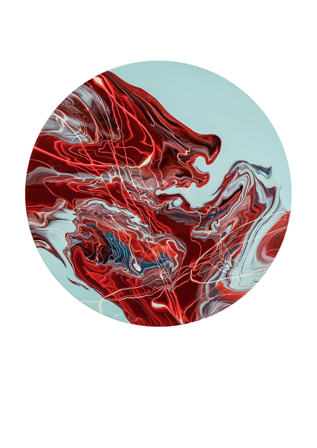 “Iota Draconis c” – acrylic pouring fine art print