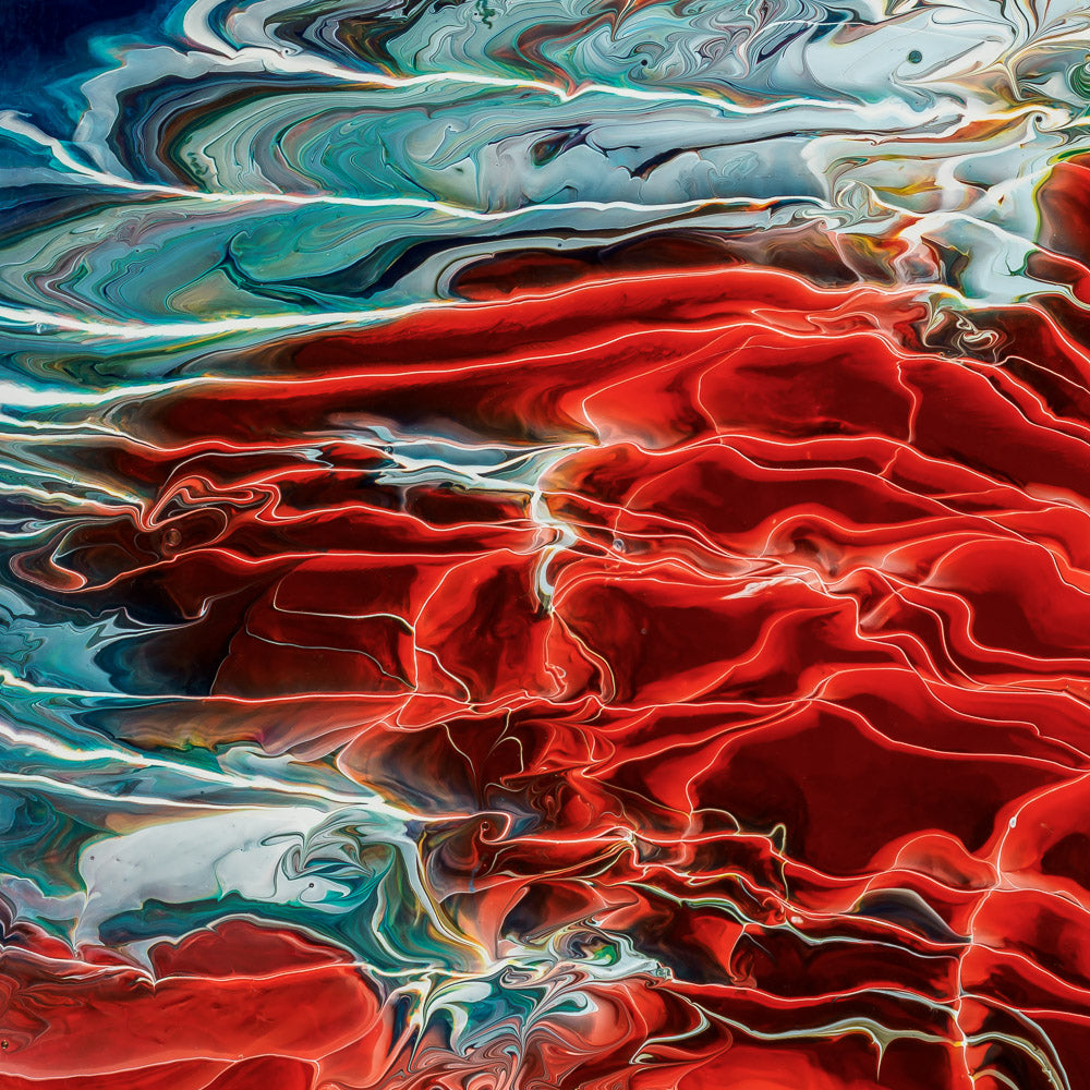 “Epsilon Tauri b” – acrylic pouring fine art print
