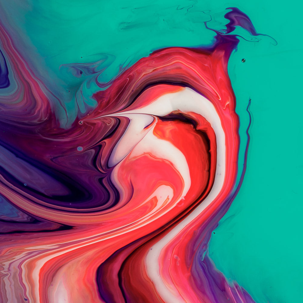 “CT Chamaleontis b” – acrylic pouring fine art print