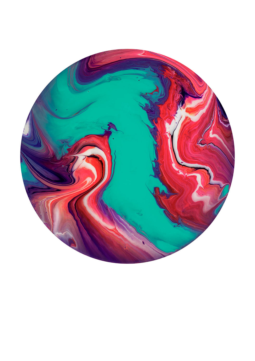 “CT Chamaleontis b” – acrylic pouring fine art print