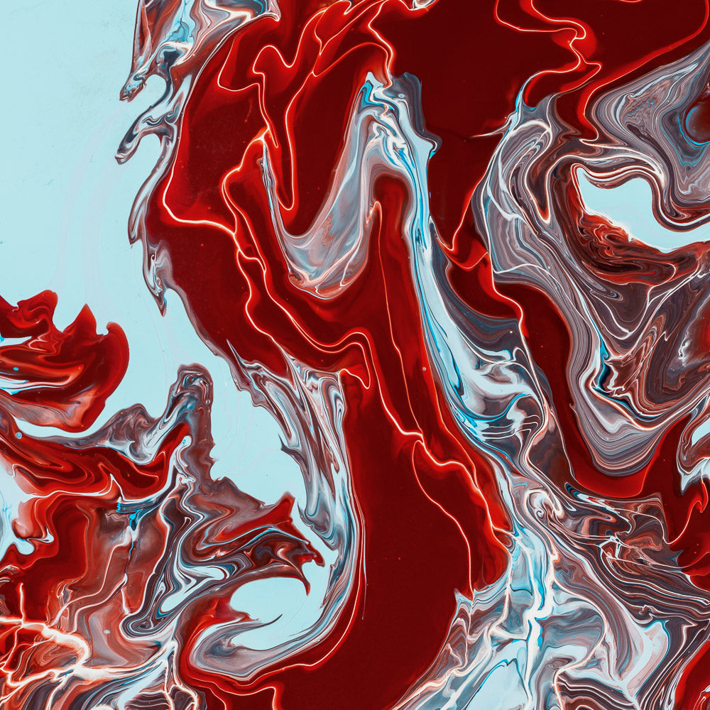 “Iota Draconis b” – acrylic pouring fine art print