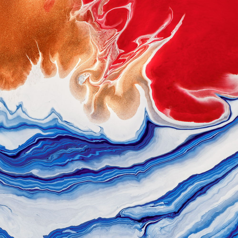 “Tau Ceti e” – acrylic pouring fine art print