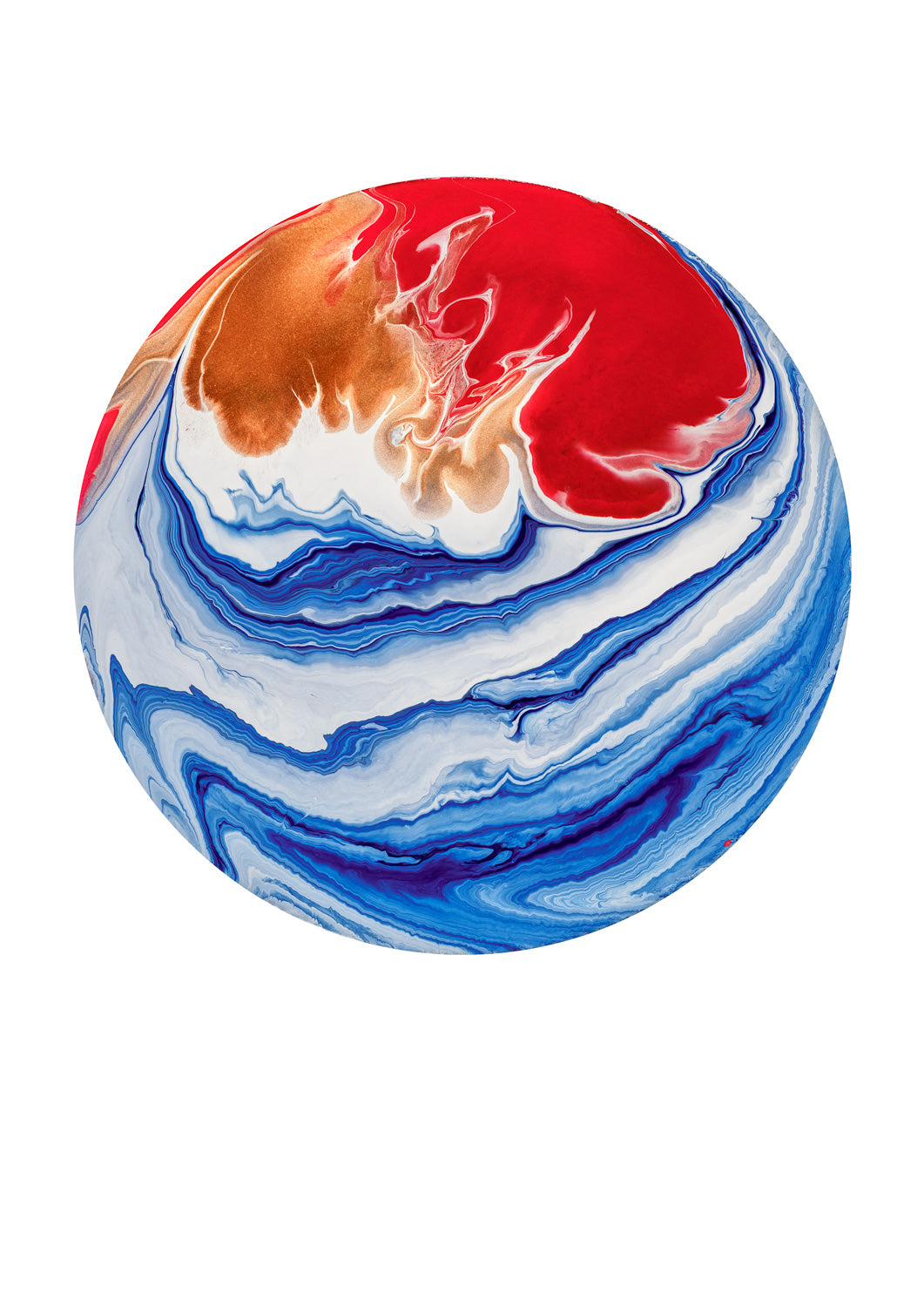 “Tau Ceti e” – acrylic pouring fine art print