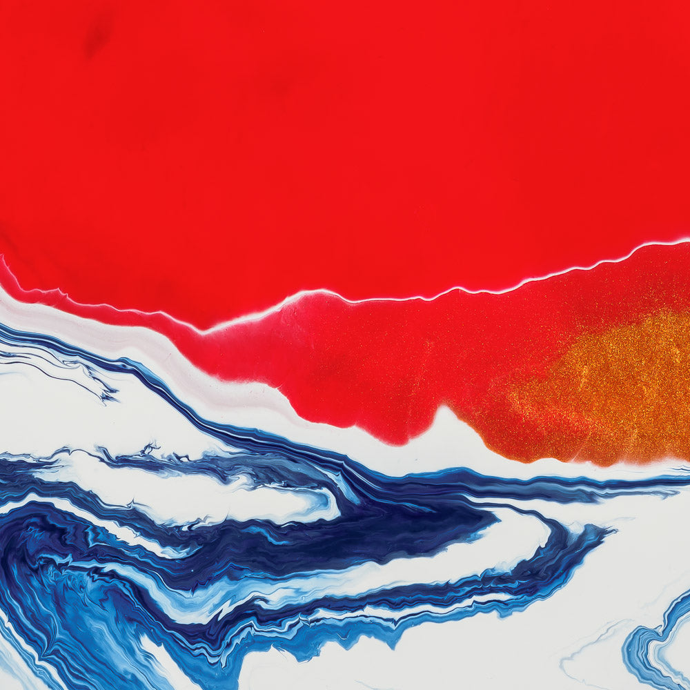“Tau Ceti h” – acrylic pouring fine art print