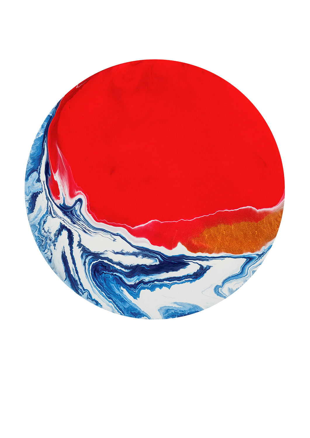 “Tau Ceti h” – acrylic pouring fine art print